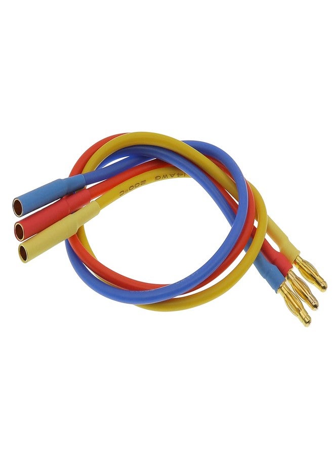Treehobby 3PCS 4.0mm Banana Gold Bullet Connector Extension Cable for RC Brushless Motor ESC Extension Cable Wire RC Car Boat Parts (14AWG 30CM) - Image 3